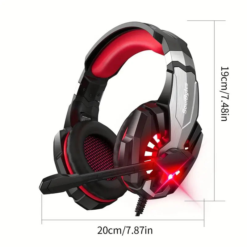 S9 Premium Stereo Gaming Headset for PS4, PC, Xbox One & PS5 - Enjoy Crystal Clear Sound & Comfort